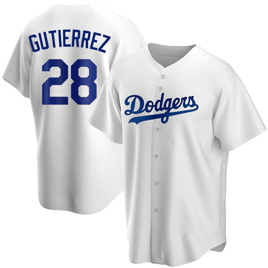 White Franklin Gutierrez Youth Los Angeles Dodgers Home Jersey - Replica